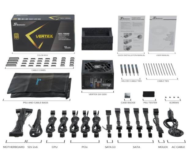 Seasonic VERTEX GX 750W 80 Plus Gold ATX 3.0 - 1297683 - zdjęcie 11